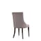 Manhattan Comfort Shubert Faux Leather and Velvet Dining Chair in Light Grey - Set of 2 DC055-LG - alternate 4